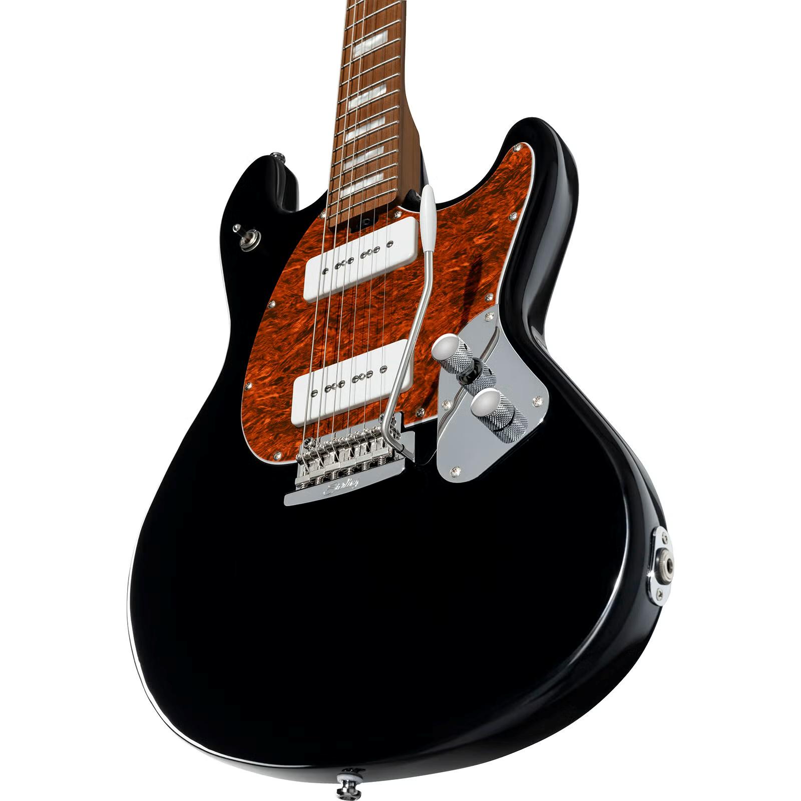Sterling by Music Man StingRay Plus Electric Guitar in Black at